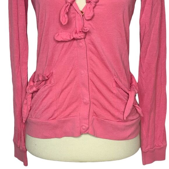 LEIFSDOTTIR for ANTHROPOLOGIE snap front tie details top size XS - Picture 5 of 13